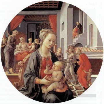 Virgen y el Niño Christian Filippino Lippi Pinturas al óleo